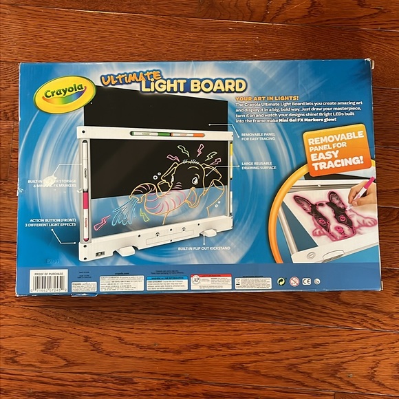 Crayola Ultimate Light Board Drawing Tablet Coloring Set, Light-Up Toys - Picture 2 of 2